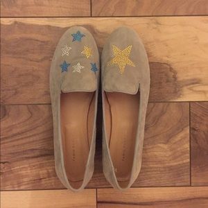 Fabio Rusconi Grey Star Flats. Size 41.